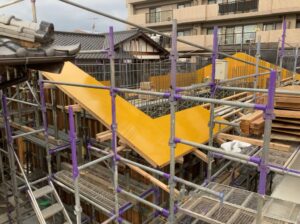 第２納骨堂工事開始から約５ヶ月が経過